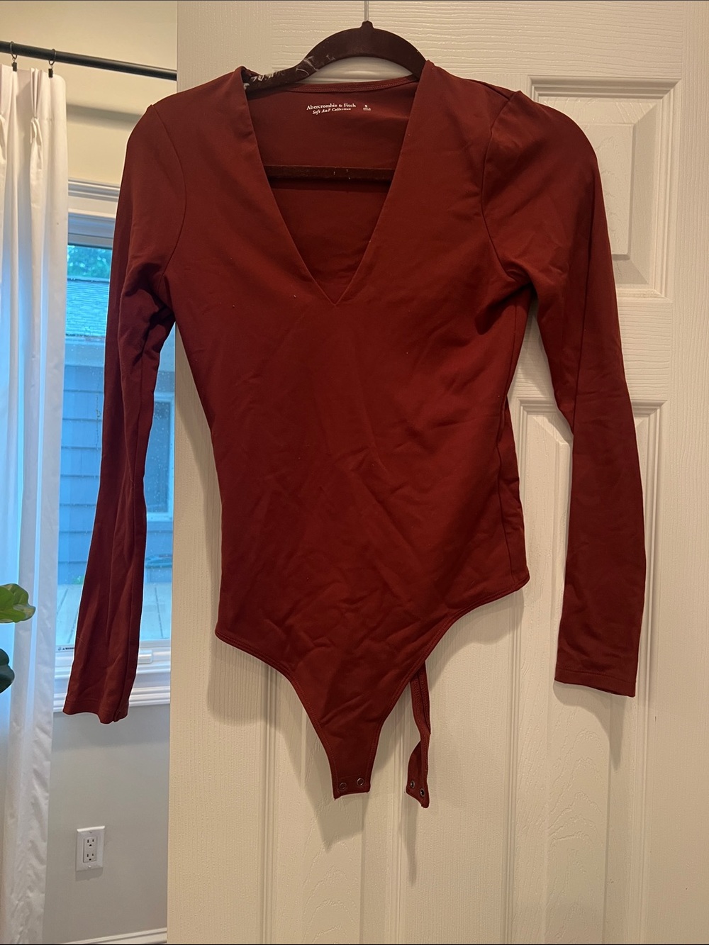 Abercrombie & Fitch Soft A&F Collection Deep Brick Red Tee